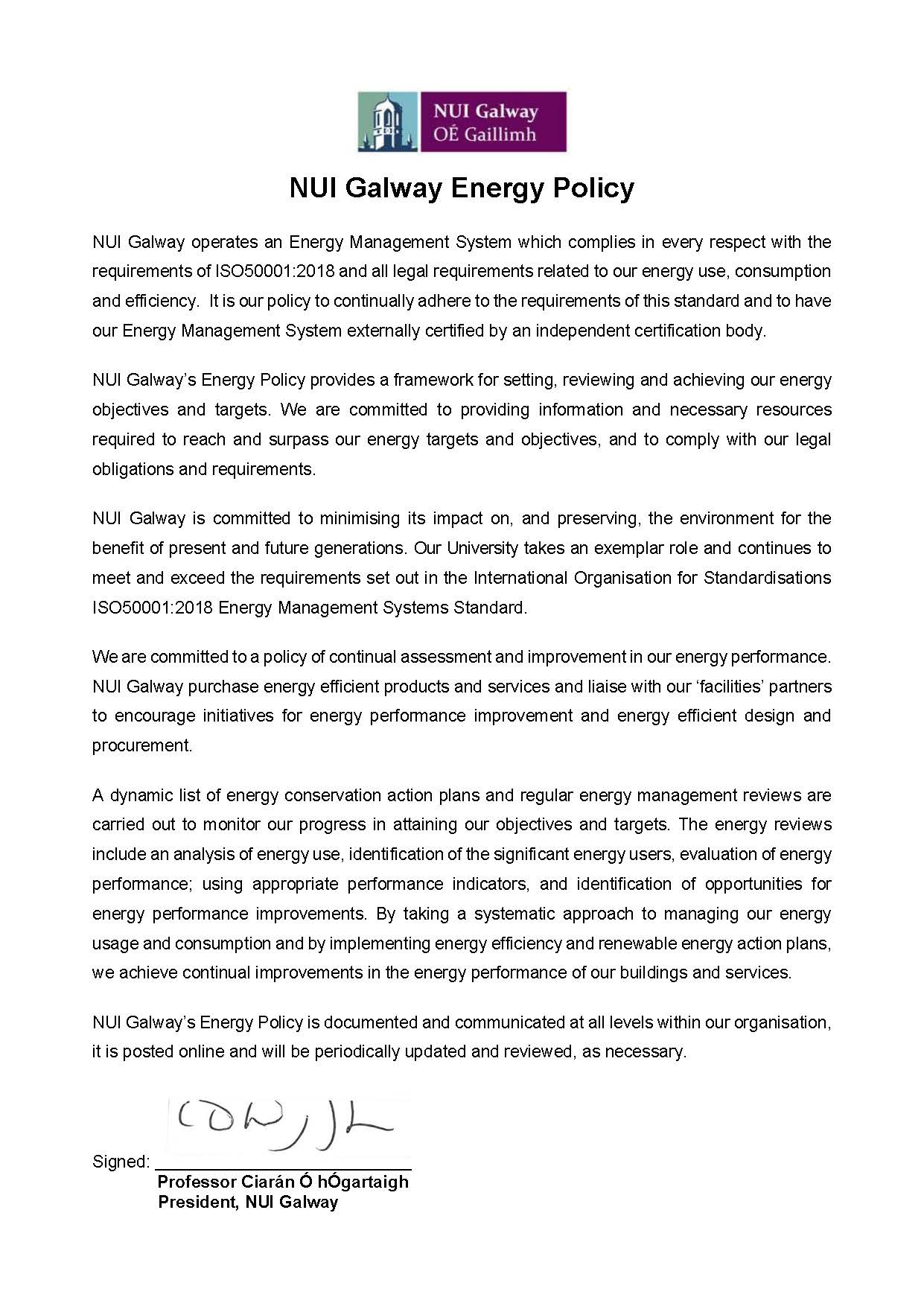 Sustainability Policy
